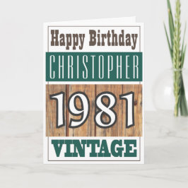 Född 1981 i Hälsning-kortet Kort