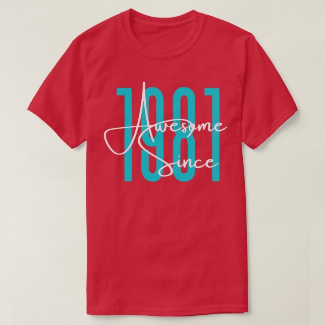Född 1981 t shirt (Design framsida)