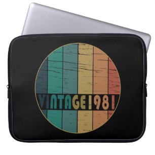 Född 1981 vintagens födelsedag laptop fodral