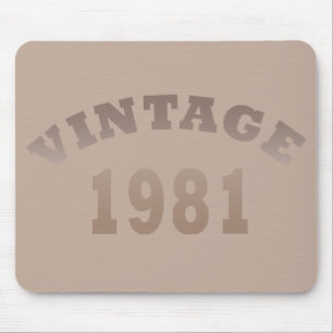 Född 1981 vintagens födelsedag musmatta