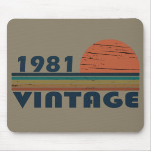 Född 1981 vintagens födelsedag musmatta