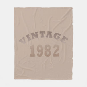 Född 1982 vintagens födelsedag fleecefilt