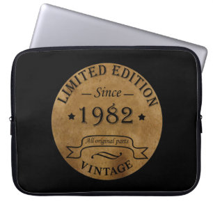 Född 1982 vintagens födelsedag laptop fodral