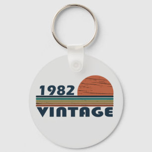 Född 1982 vintagens födelsedag nyckelring