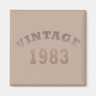 Född 1983 vintagens födelsedagspresent magnet