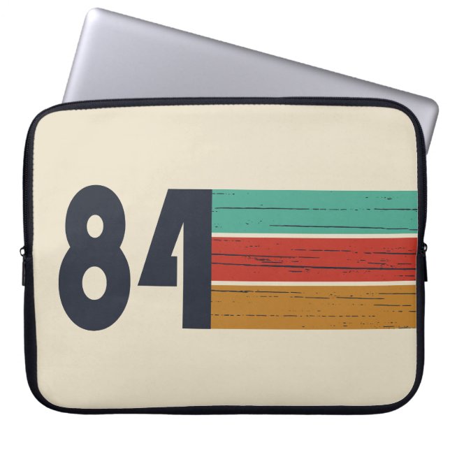 född 1984 vintagens födelsedagspresent laptop fodral (Framsidan)
