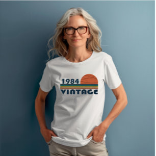 född 1984 vintagens födelsedagspresent t shirt