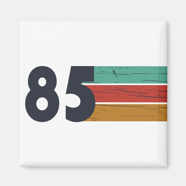 Född 1985 födelsedagsfest magnet (Framsidan)