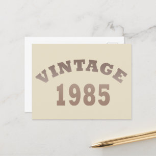 född 1985 vintage 40 födelsedagspresent helg vykort