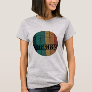 född 1985 vintage 40 födelsedagspresent t shirt