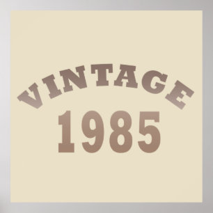 född 1985, vintage födelsedag poster