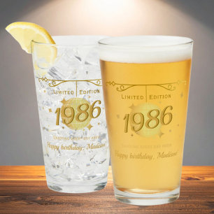 Född 1986 40-årsfest drinkbarstillbehör glaskopp
