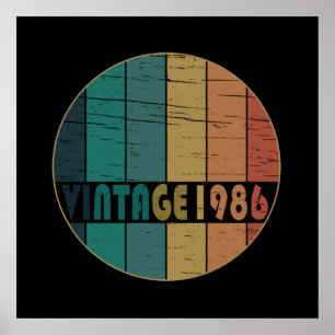 Född 1986 i klassisk retro poster
