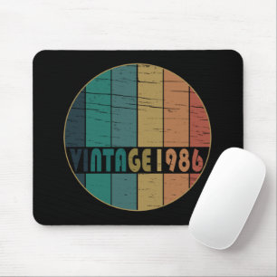 född 1986, vintage födelsedag musmatta