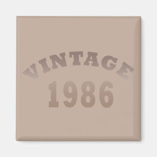 Född 1986 vintagens födelsedagspresent magnet