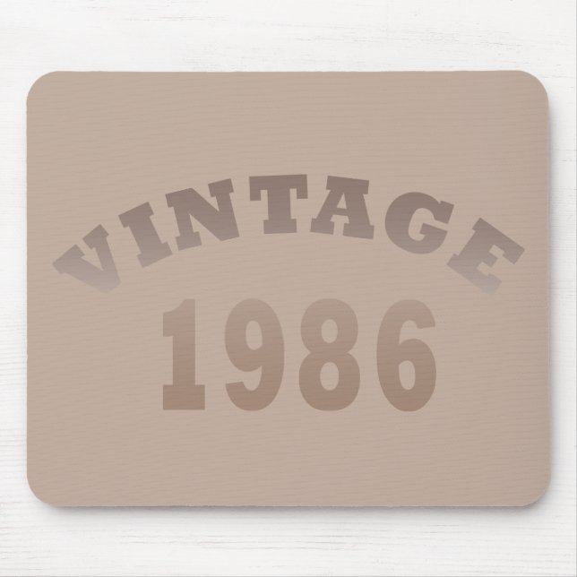 Född 1986 vintagens födelsedagspresent musmatta (Framsidan)