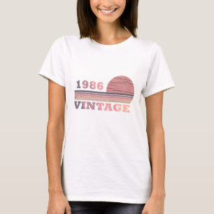 född 1986 vintagens födelsedagspresent t shirt