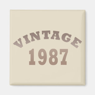 född 1987, vintagens födelsedag magnet