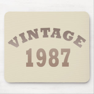 född 1987, vintagens födelsedag musmatta