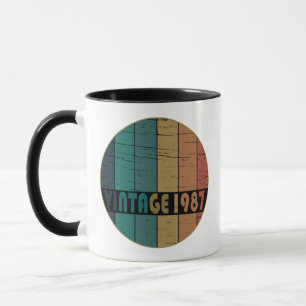 född 1987 vintagens födelsedagspresent mugg