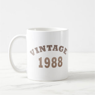 född 1988 vintagens födelsedagspresent kaffemugg