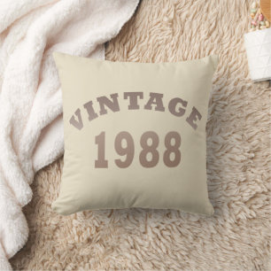 född 1988 vintagens födelsedagspresent kudde