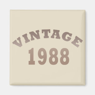 född 1988 vintagens födelsedagspresent magnet