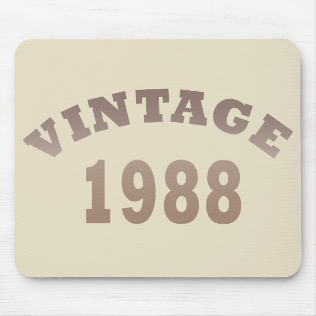 född 1988 vintagens födelsedagspresent musmatta (Framsidan)
