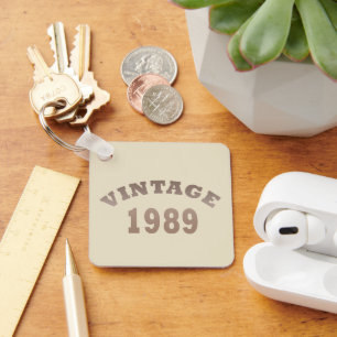 född 1989, vintagens födelsedag nyckelring