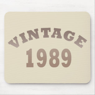född 1989 vintagens födelsedagspresent musmatta