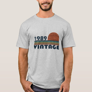 Född 1989 vintagens födelsedagspresent t shirt