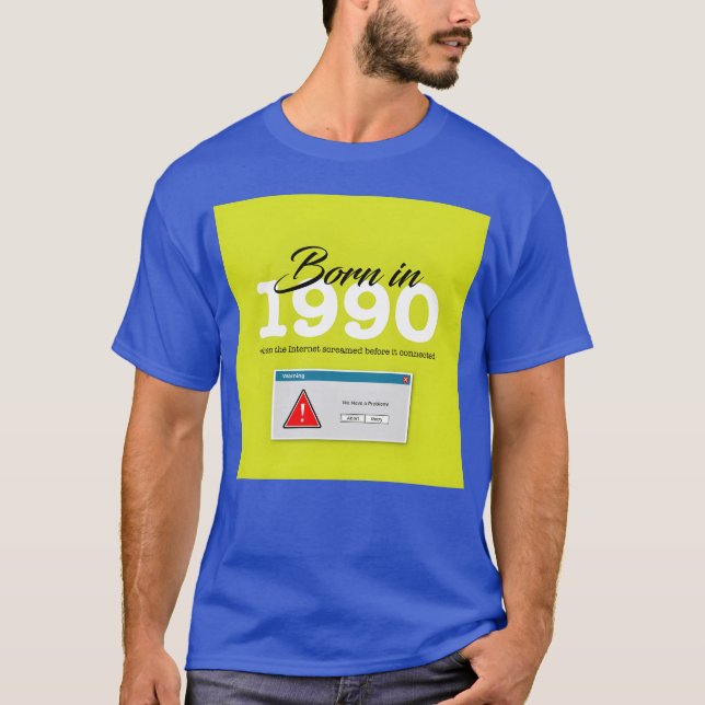 Född 1990 rolig t shirt (Framsida)