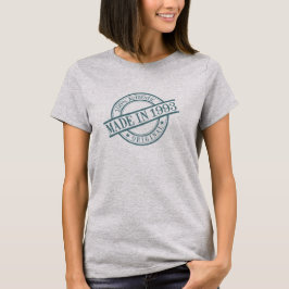 Född 1993 i Logotypen Cirkulärt gummi Frimärke T-shirt