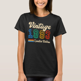 Född 1993 Vintage 30års födelsedag Retro 30 år O T Shirt