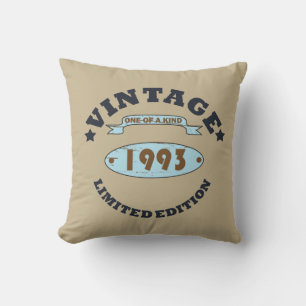 född 1993 vintage födelsedagspresent kudde