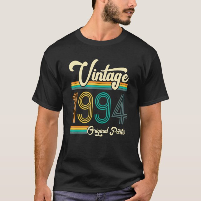 Född 1994 Vintagen Original Parts T Shirt (Framsida)