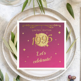 Född 1995 i dekorationen 30års födelsedag party pappersservett