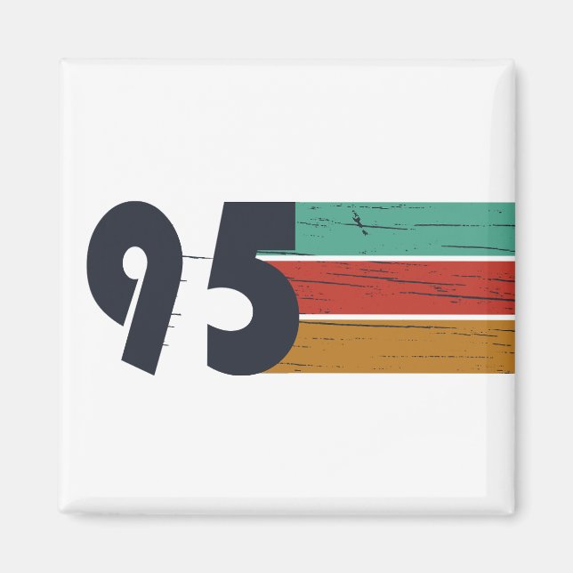 Född 1995 vintage 30års födelsedag-gåva magnet (Framsidan)