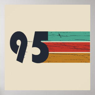 Född 1995 vintage 30års födelsedag-gåva poster