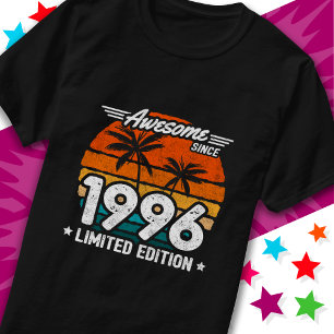 Född 1996 Begränsada utgåvan Retro Fantastisk seda T Shirt