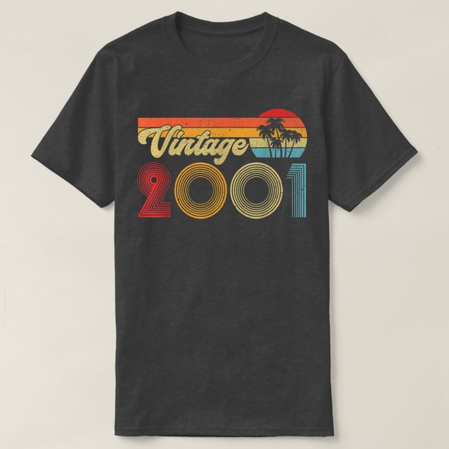 Född 2001 21 år gamla gåvor från 2001 21:a t shirt (Design framsida)