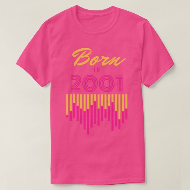 Född 2001 t shirt (Design framsida)