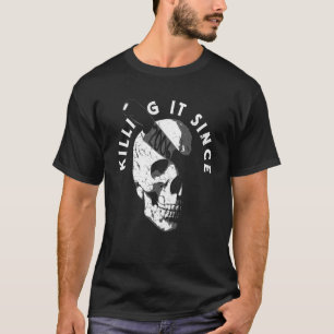 Född 2006 år efter födelsedag Gothic Skull T Shirt