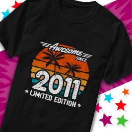 Född 2011 Begränsada utgåvan Retro Fantastisk seda T Shirt