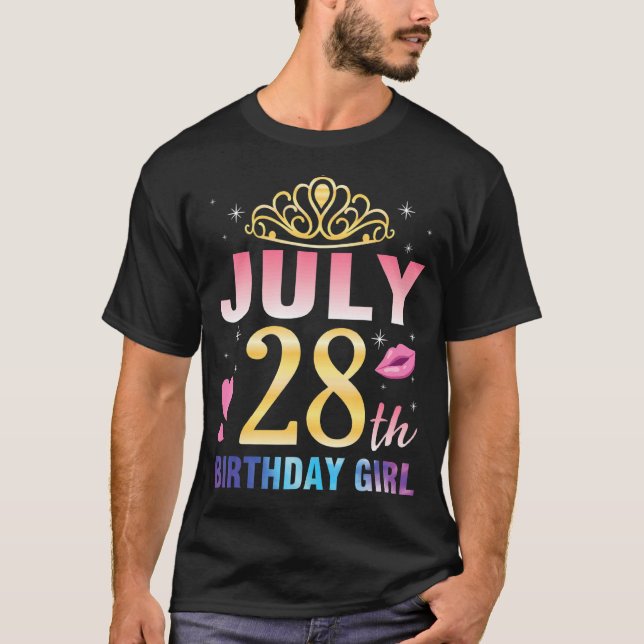 Född 28:e Grattis på födelsedagen till mig, du dro T Shirt (Framsida)