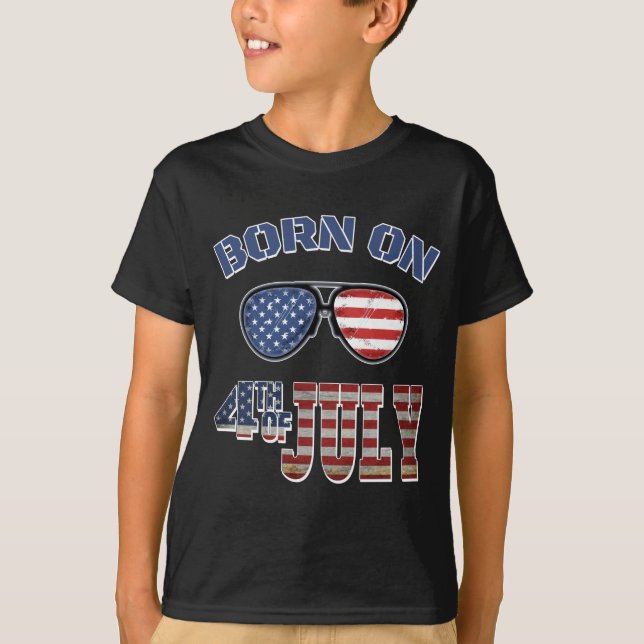 FÖDD 4 JULI T SHIRT (Framsida)