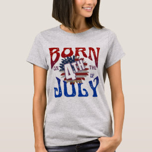 Född 4 juli T-Shirt