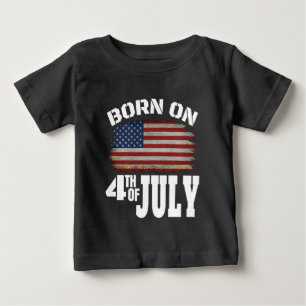FÖDD 4 JULI T SHIRT
