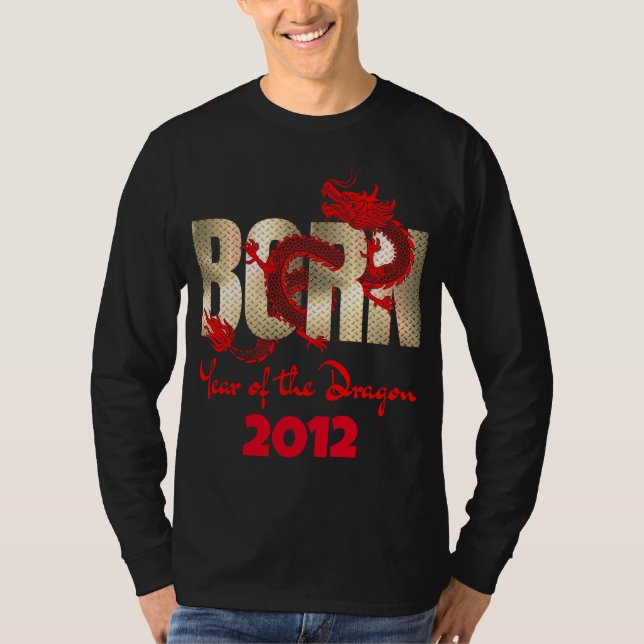 Född år av drak 2024, 2012, 2000, 1988 t shirt (Framsida)