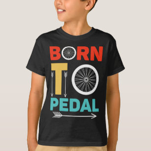 Född Att Cykla Cykling Cyklist Rolig Cykelälskare T Shirt